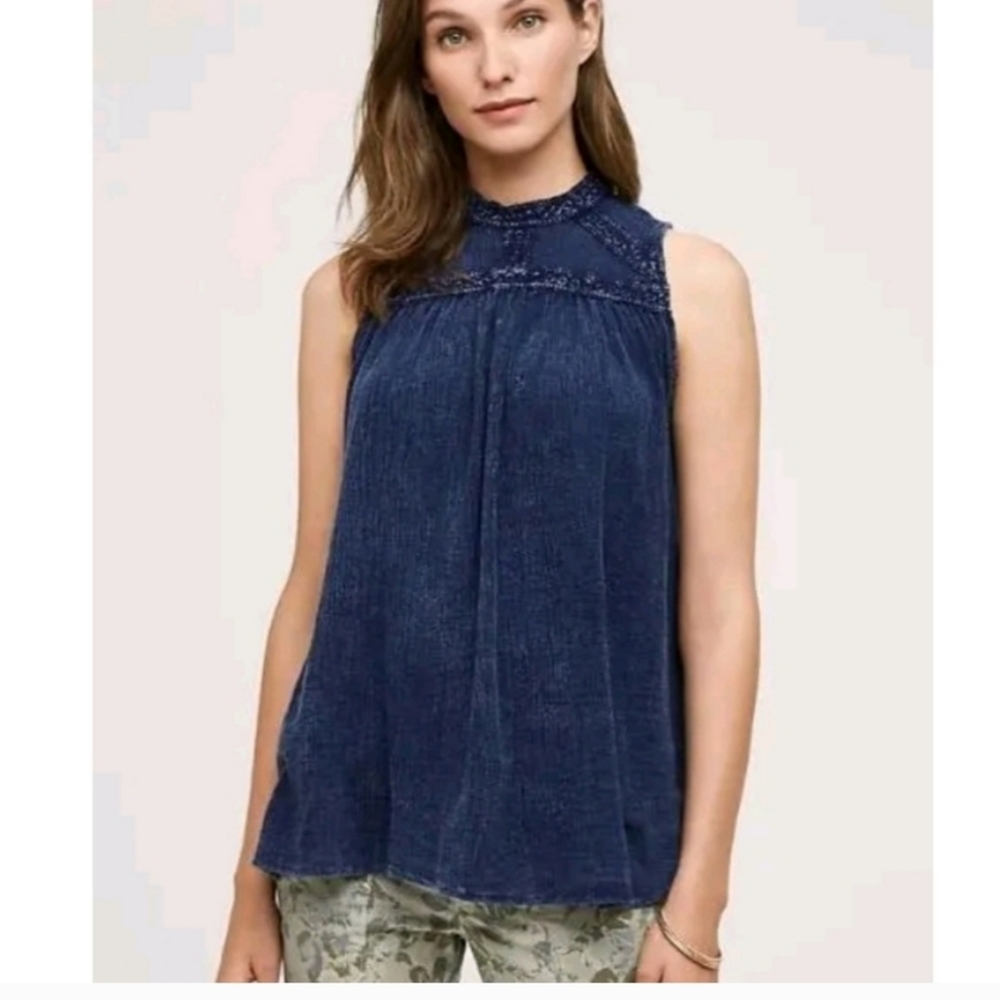 Eri+Ali Flowy Navy Top
